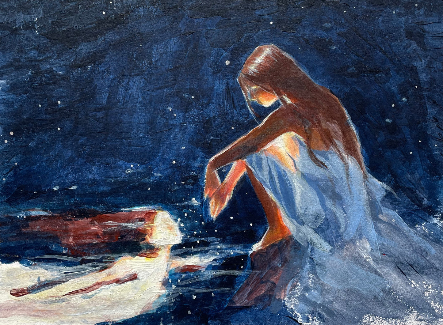 "Reflection of the soul" original acrylic painting