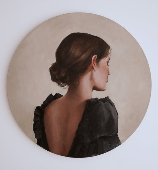 "The weight of waiting" original oil painting