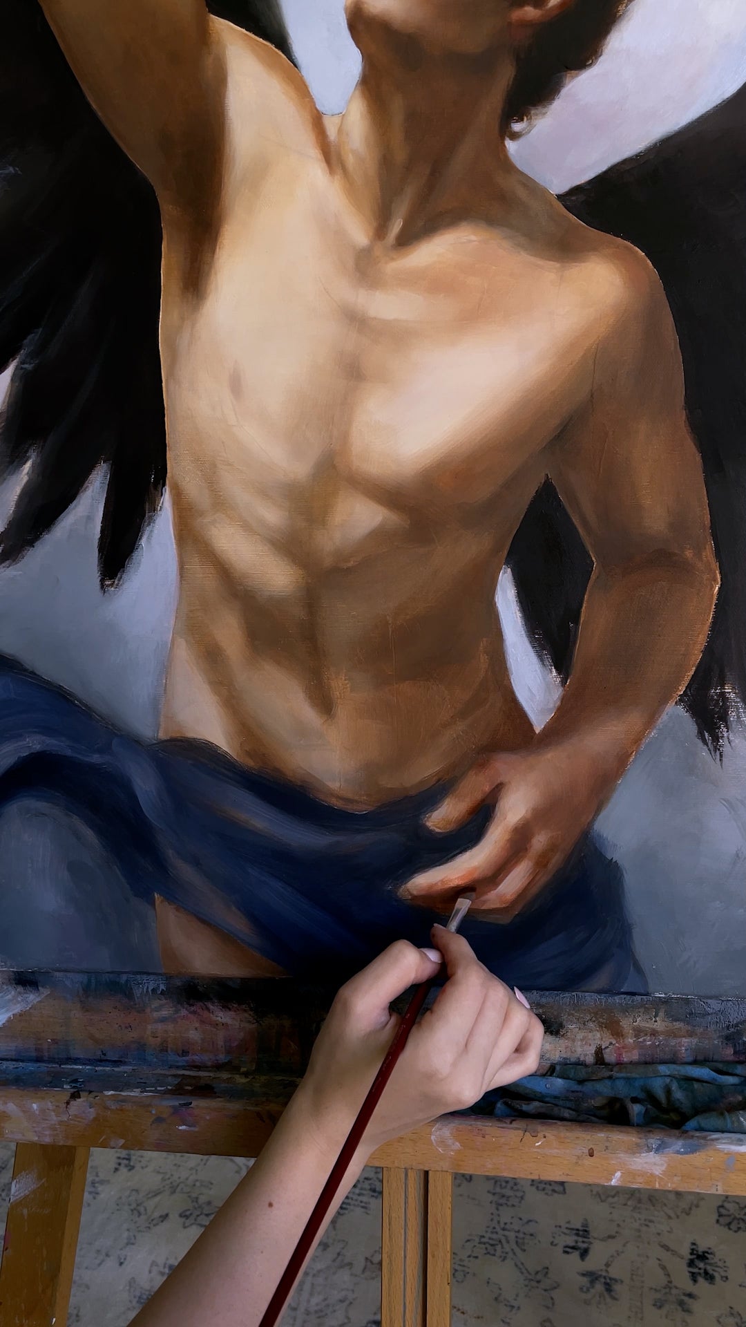 "The boy who dreamed" original oil painting