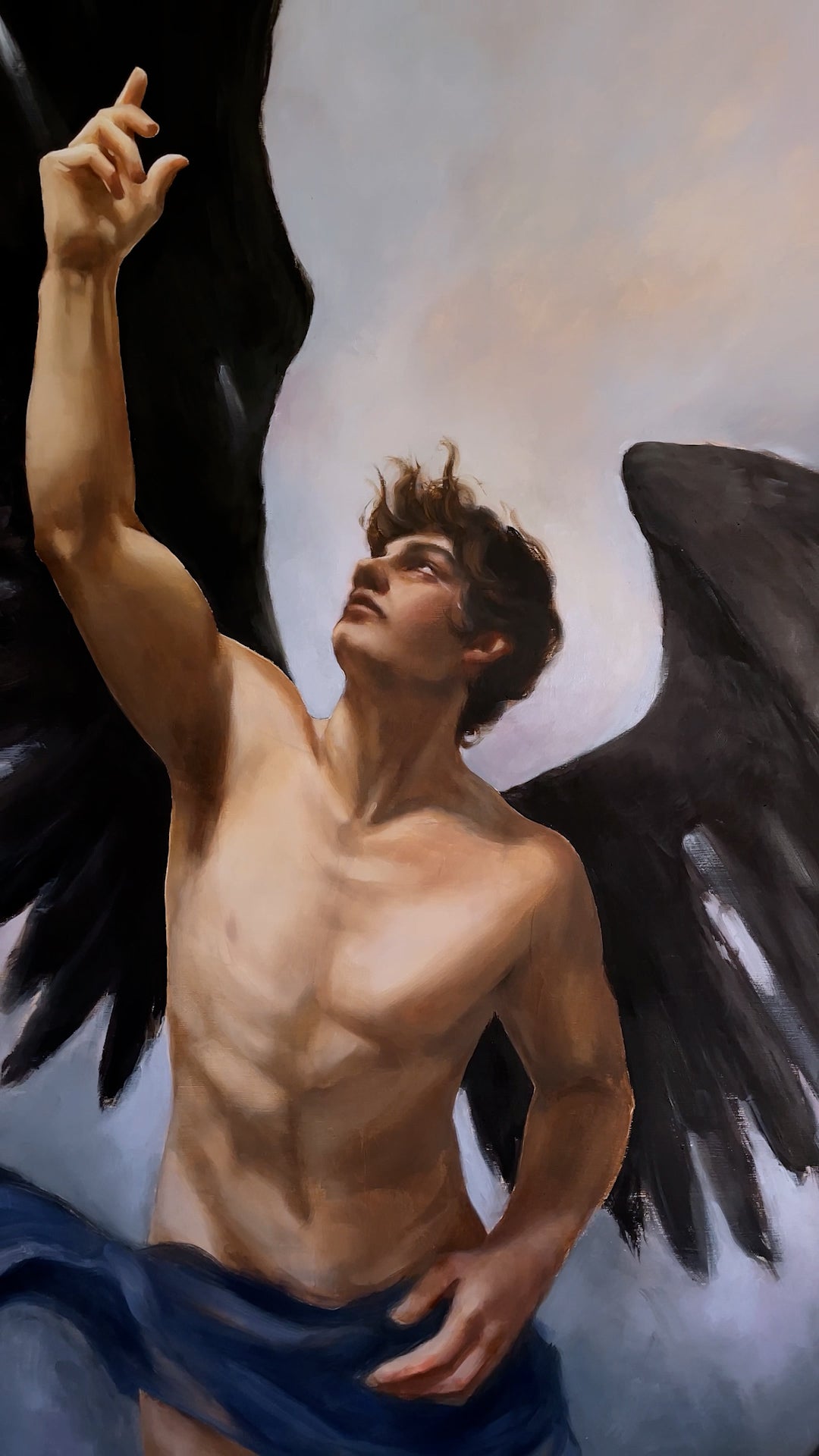 "The boy who dreamed" original oil painting
