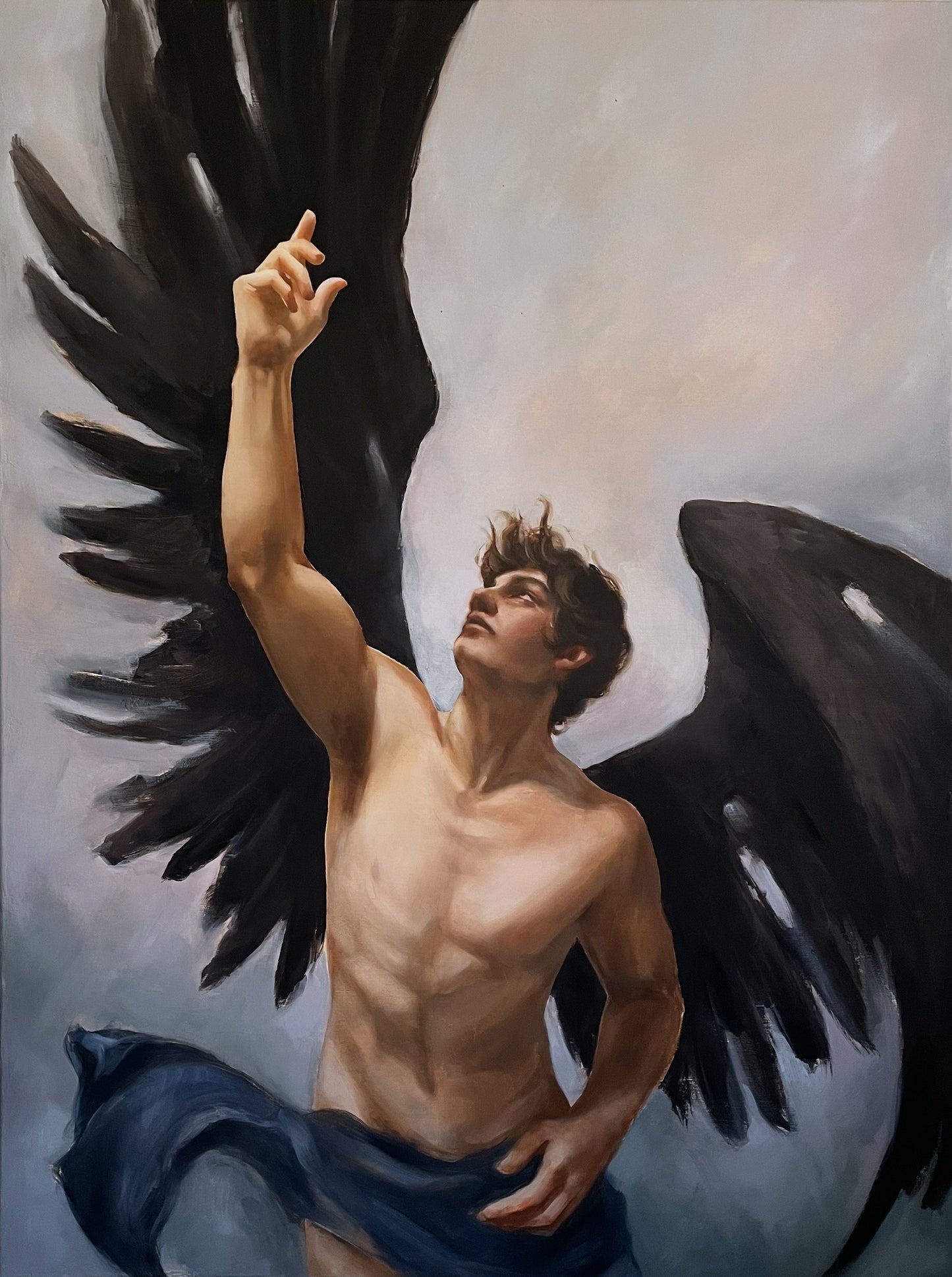 "The boy who dreamed" original oil painting