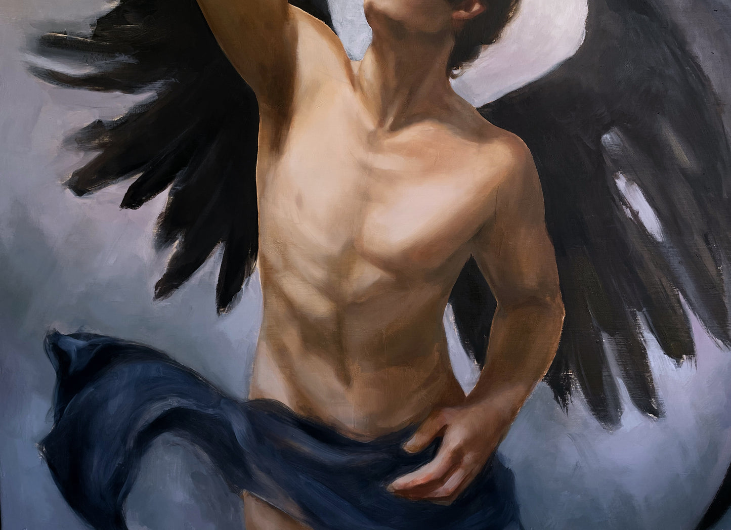 "The boy who dreamed" original oil painting